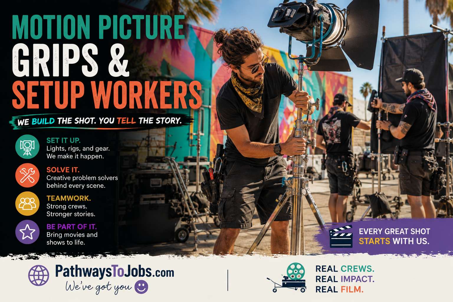 Motion Picture Grips/Set-up Workers