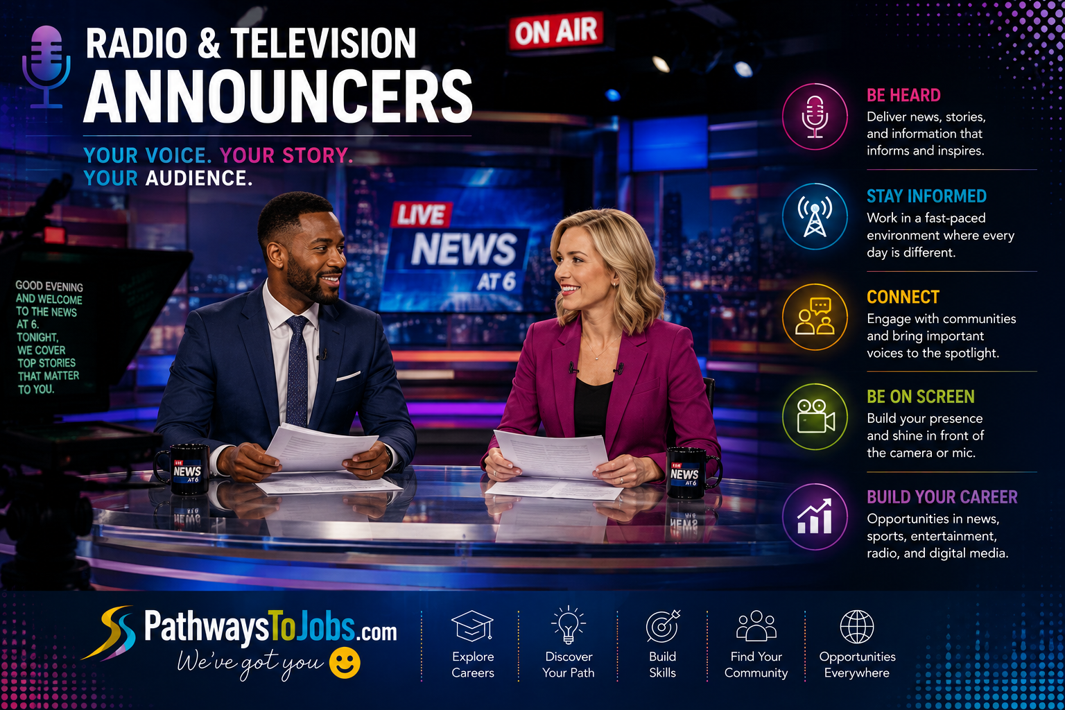 Radio and Television Announcer